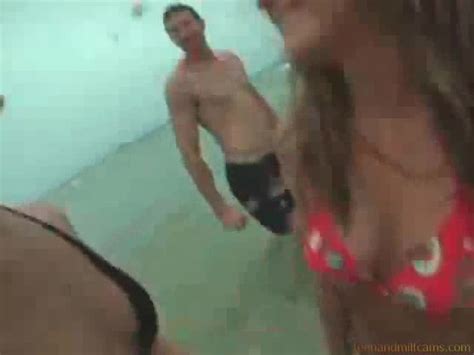 Group Sex With Two Hot Teen Beach Babes