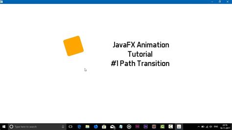 Javafx Animation Turorial 1 Path Transition Youtube