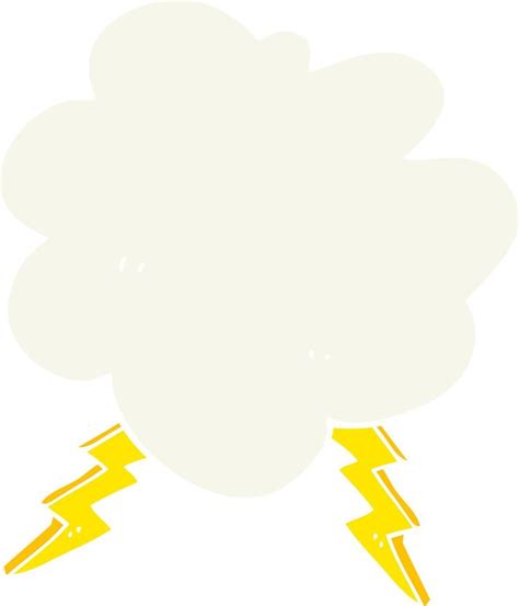 flat color illustration of storm cloud 12057398 Vector Art at Vecteezy