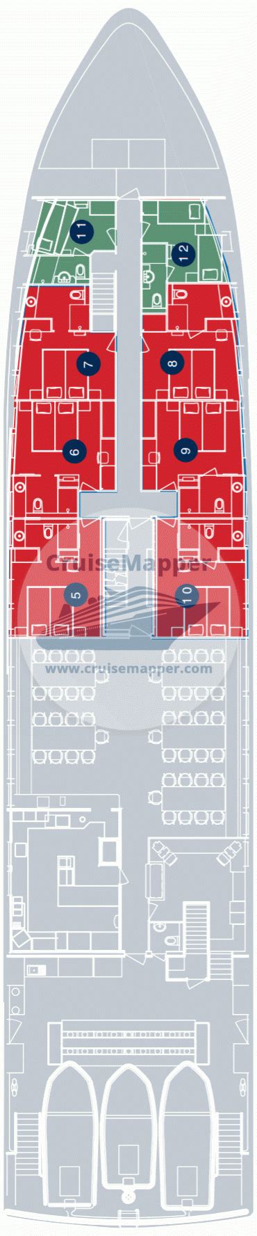 Mv True North Deck 2 Plan Cruisemapper