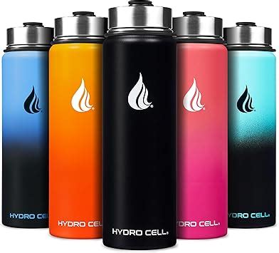Amazon HYDRO CELL Stainless Steel Insulated Water Bottle With Straw For Cold Hot Drinks