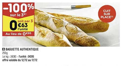 Promo Baguette Authentique Chez Leader Price ICatalogue Fr