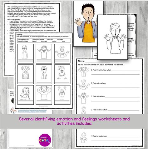 Social Emotional Learning Identifying Feelings and Emotions Activities ...