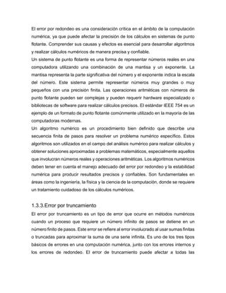 Métodos Numéricos Unidad 1 Introducción docx