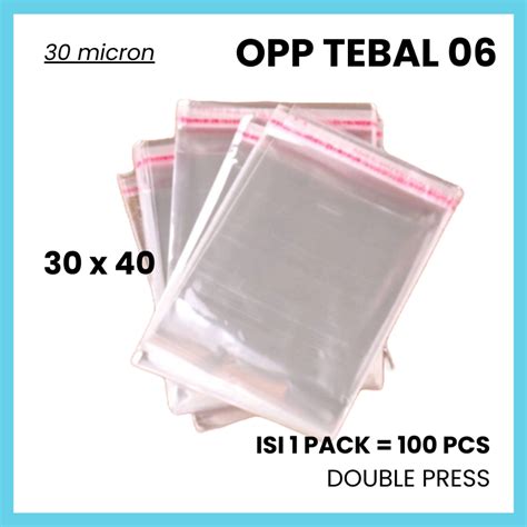 Jual Plastik Opp Seal Baju Konveksi X Lembar Shopee