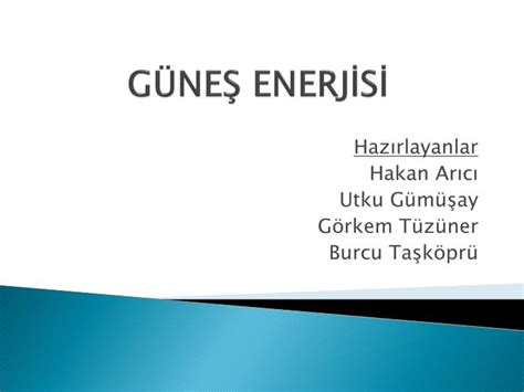 PPT GÜNEŞ ENERJİSİ PowerPoint Presentation free download ID 4669877