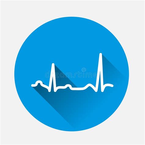 Icono De Línea Vectorial Electrocardiograma Ilustración del Vector