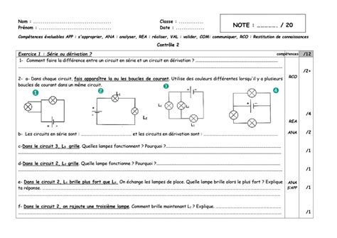 Électricité 5ème – Site de Physique-Chimie
