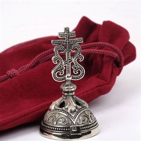 Сувенирный колокольчик «Крест» (бронза) купить в Костроме