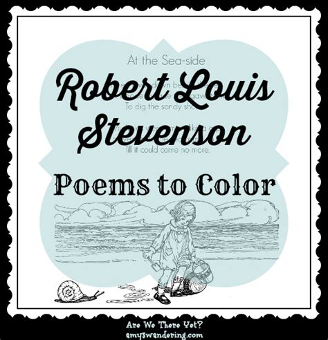 Robert Louis Stevenson Poems Kids | semashow.com