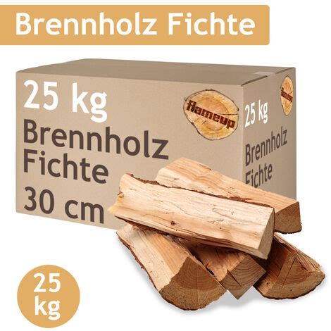 Brennholz Fichte Kaminholz Kg Holz Cm F R Ofen Und Kamin