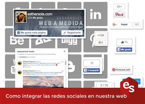 Cómo integrar las redes sociales en nuestra web