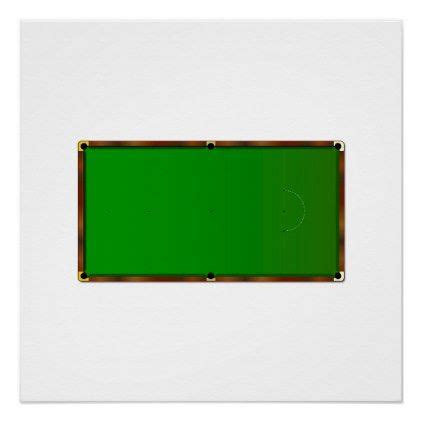 Snooker Table Markings Poster Poster Prints Wall Art Sets Snooker Table