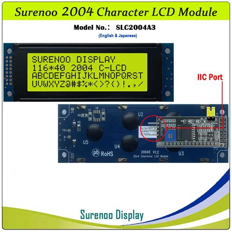 Surenoo Character Lcd Module Display Panel Screen