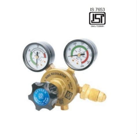 Ador Welding King Regulators Series Single Stage Two Gauge Acetylene