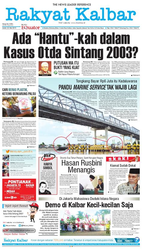 22 Mei 2015 By Harian Rakyat Kalbar Issuu