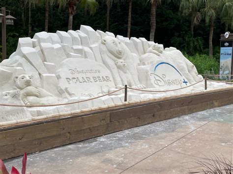 Sand Sculpture For Disneynature Polar Bear Series Debuts At Disneys