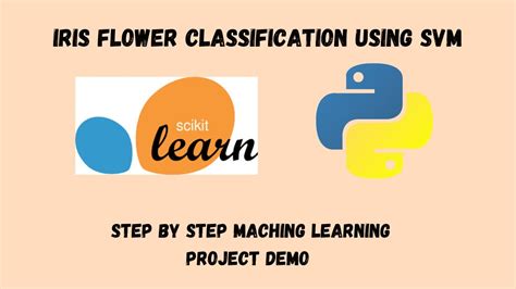 Iris Flower Classification With Svc Algorithm Python Machinelearning Youtube