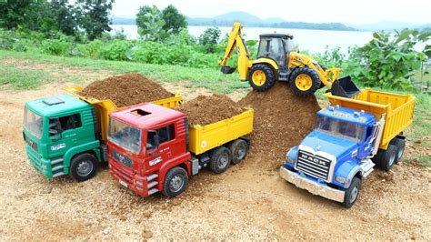 JCB 5CX Fully Loading Sand Mud Tata Tipper Dumper Truck Accident