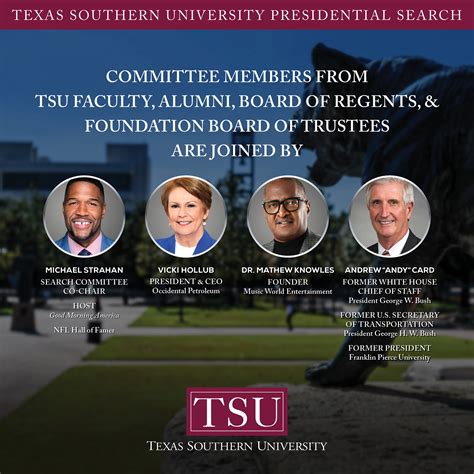 Texas Southern University Board of Regents Announces Presidential