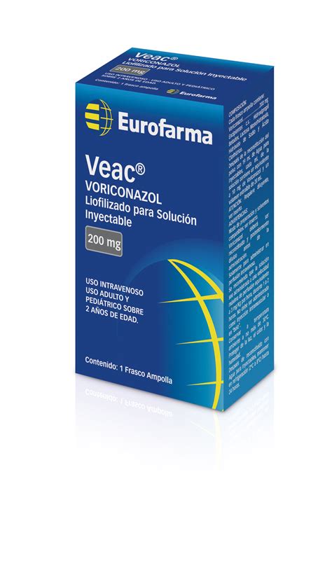 VEAC 200 Mg Voriconazol Inyectable Eurofarma