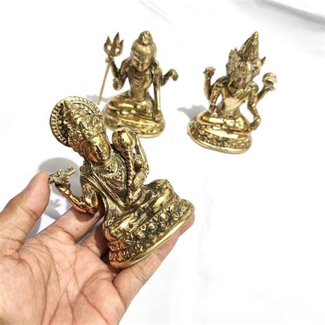 Jual Patung Tri Murti Cm Dewa Brahma Dewa Wisnu Dewa Siwa Gold