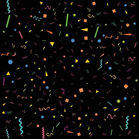 Colorful Confetti Vector Festive Illustration Of Falling Shiny