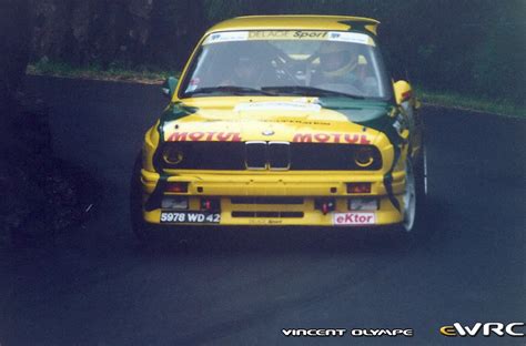 Peyrache Eric Cotte Yvon BMW M3 E30 Rallye National Pays Du Gier 1996