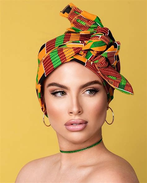 Kente Cloth Extra Long Ankara Head Wrap In 2022 Kente Cloth Head