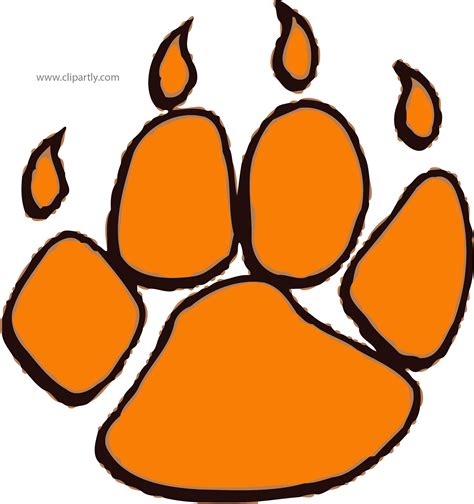 Paw Tigger Footprint Clipart Png Image Download Paw Of A Tiger