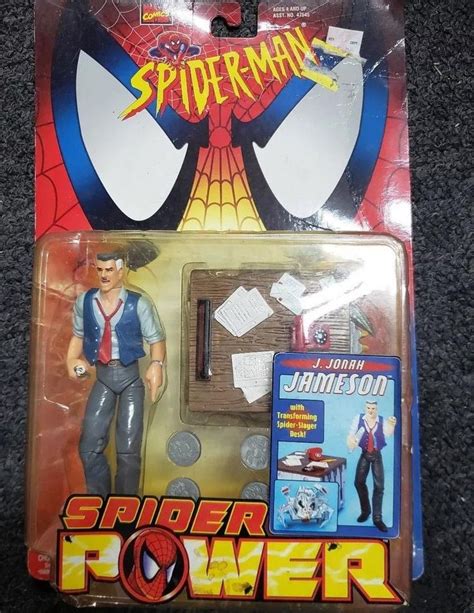 Spider Man Spider Power J JONAH JAMESON Action Figure Marvel Toy Biz