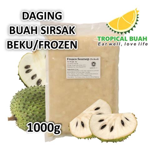 Jual Buah Sirsak Beku Frozen Gr Kemasan G Jakarta Pusat