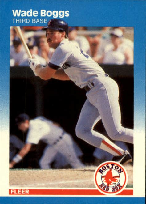 1987 Fleer Glossy 29 Wade Boggs NM MT