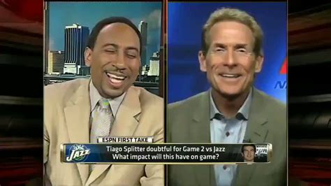 Find A Reaction On Twitter Stephen A Smith Laughing With Skip Bayless