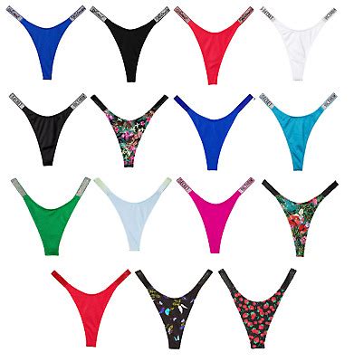 Victoria S Secret Shine Strap Thong Bikini Swim Bottom Xs S M L Xl Nwt Free Ship Ebay