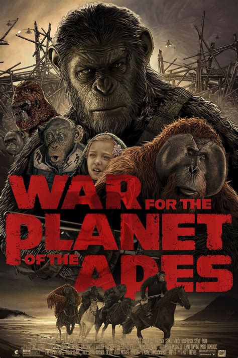 War For The Planet Of The Apes Poster By Ruizburgos