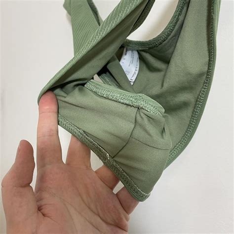 Khaki Green Bikini Bathing Suit Set Both In Like Depop