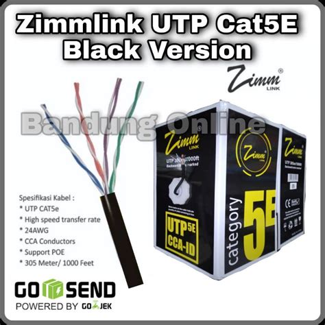 Jual Kabel Lan Zimmlink Utp Cat E Shopee Indonesia