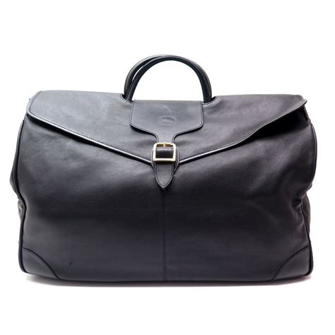 Sac De Voyage A Main Longchamp 55 Cm En Cuir Noir