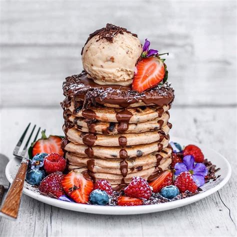 Best Of Vegan On Instagram Choc Chip Pancakes By Thrivingonplants ️