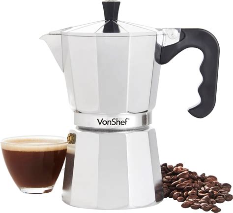 Vonshef Cafeti Re Moka Expresso Italien Macchinetta Pour Cuisini Re