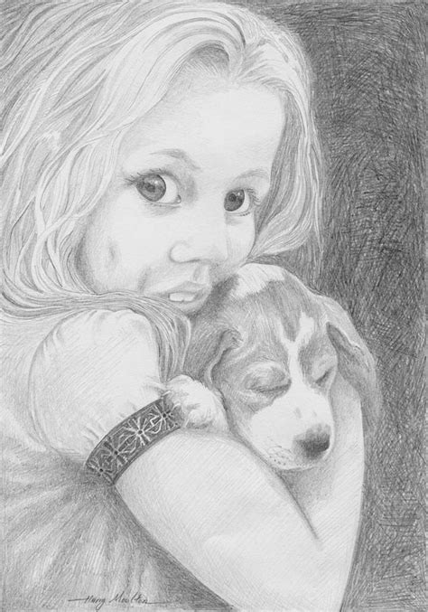 Puppy Dog Eyes Drawing by Harry Moulton - Pixels