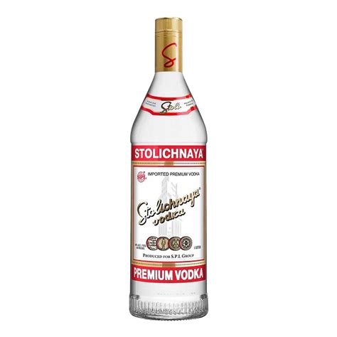 Stolichnaya Red Premium Russian Vodka 1 Litre Drinkland