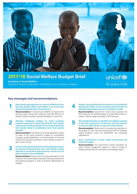 Pdf Unicef Social Welfare Budget Brief V Dokumen Tips