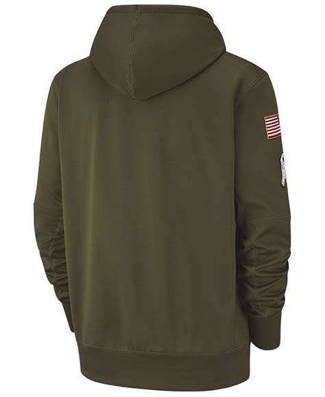 Nike Mens Seattle Seahawks Salute To Service Therma Hoodie Macys