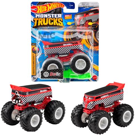 Jual Hot Wheels Monster Trucks VW Drag Bus Merah Shopee Indonesia