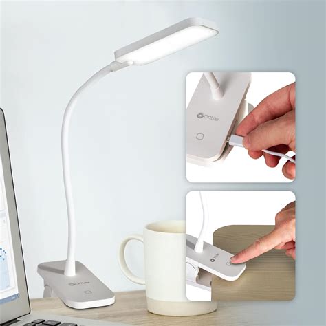 Ottlite Rechargeable Led Clip Lamp Clearsun Led Technology With Touch