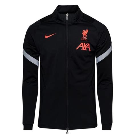 Liverpool Track Jacke Dry Strike Knit Schwarz Grau Laser Crimson