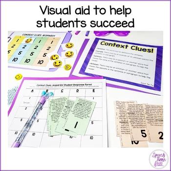 Context Clues Jeopardy By Speech Time Fun TPT