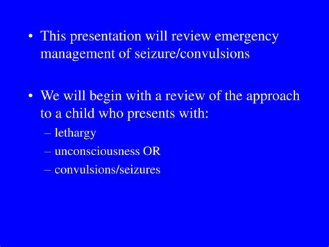 PPT Emergency Management Of Seizures Sarah A Murphy MD Pediatric